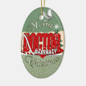 CHRISTMAS FARMACY DOCTOR KERAMISCH ORNAMENT (Links)