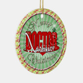CHRISTMAS FARMACY DOCTOR KERAMISCH ORNAMENT (Rechts)