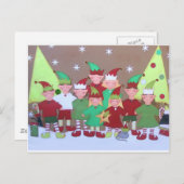 CHRISTMAS FEESTDAGENKAART (Voorkant / Achterkant)