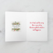 CHRISTMAS FERN n BERRIES CHRISTMAS CARTE (Intérieur)