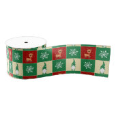 Christmas | Festive Plaid with Santa’s Reindeer Grosgrain Lint (Spoel)