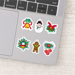 Christmas festive sticker collection