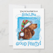 Christmas Field Spaniel Holiday Invitation (Devant)