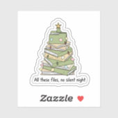 Christmas Files Tree Sticker (Vel)