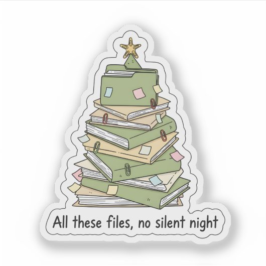 Christmas Files Tree Sticker (Devant)