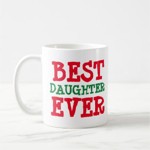 CHRISTMAS FILLE MEILLEUR JAMAIS CAFÉ MUG