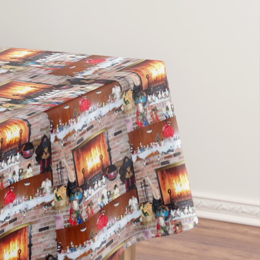 CHRISTMAS FIREPLACE TAFELKLEED (Voorbeeld)