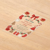 Christmas First Birthday Invitation | Festive (Poser)