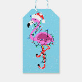 Christmas Flamingo Cadeaulabel (Achterkant)