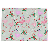 “Christmas Flamingo” Grote Kerstcadeautas Groot Cadeauzakje (Achterkant)