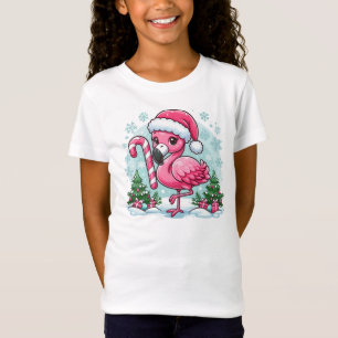 Christmas Flamingo Sublimation Clipart T-shirt