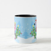 Christmas Flamingo with Cactus Mok (Midden)