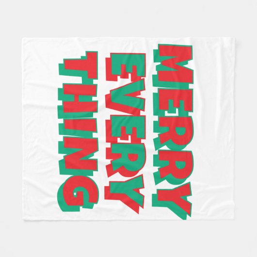 Christmas Fleece Blanket (Voorkant (Horizontaal))