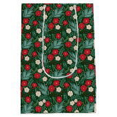 Christmas Floral Gift Bag Medium Cadeauzakje (Achterkant)