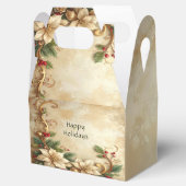 Christmas Floral Holiday Gift Box Bedankdoosjes (Geopend)