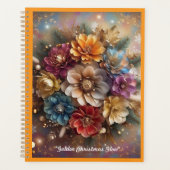 "Christmas Floral Sparkle" Planner (Voorkant)