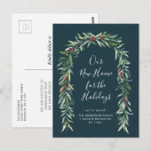 Christmas Foliage Arch Bewegende aankondiging Briefkaart (Voorkant / Achterkant)