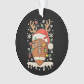 Christmas Football Santa Hat Reindeer Xmas Lights (devant)