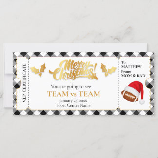 Christmas Football Ticket, Verrassingscadeaubon