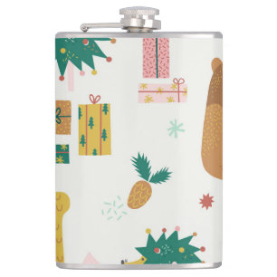 Christmas Forest Dieren:  vibe Heupfles