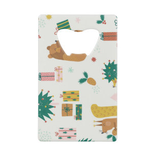 Christmas Forest Dieren: vibe Kredietkaart Flessenopener