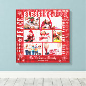 CHRISTMAS FOTO COLLAGE-VOLLEDIG  CANVAS (Insitu (Houten vloer))