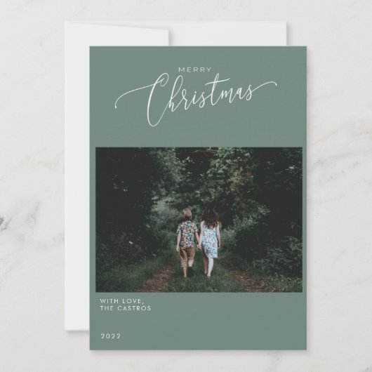 CHRISTMAS FOTO-KAART KAART (Voorkant)