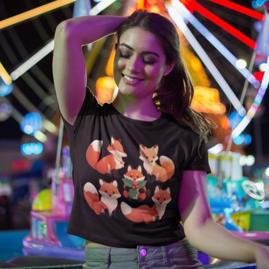 Christmas Fox - Groep van Schattigee Vossen T-shirt