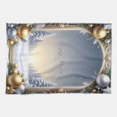 Christmas Frame Holiday Kitchen Towel Theedoek (Horizontaal)