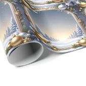 Christmas Frame Holiday Wrapping Paper Cadeaupapier (Rol Hoek)