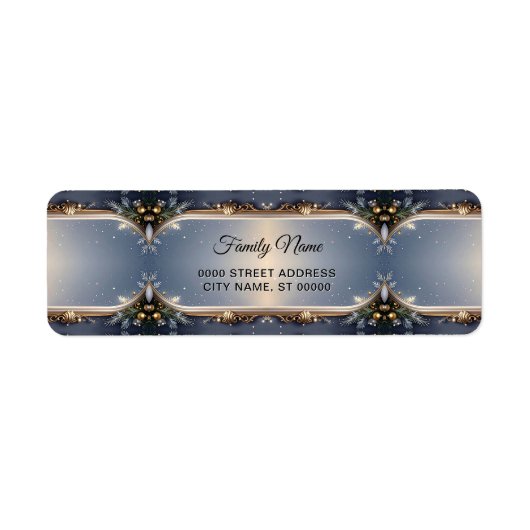 Christmas Frame Return Address Label (Voorkant)