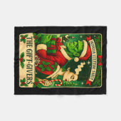 Christmas Frankenstein And Bride The Lovers Tarot  Fleece Deken (Voorkant (Horizontaal))