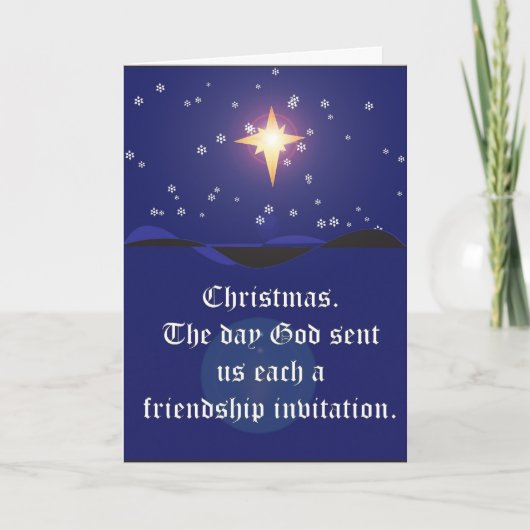 Christmas: Friendship Invitation Card (Voorkant)