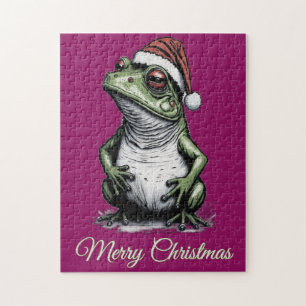 Christmas Frog Cottagecore Victoriaans Legpuzzel
