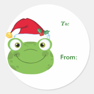 Christmas Frog Gift Labels