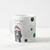 Christmas Funny Border Collie Mok - Sprouts (Voorkant links)
