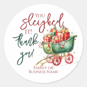 Christmas Funny Dank u Ronde Sticker
