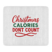 Christmas funny quote diet snijplank (Voorkant)