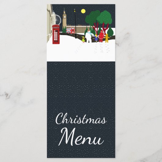 Christmas Gang in London Menu (Devant)