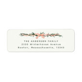 CHRISTMAS GARLAND Adreslabel Etiket (Voorkant)
