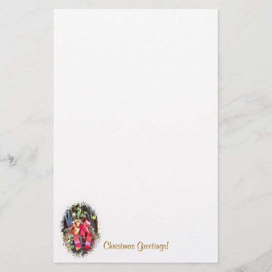 CHRISTMAS GARLAND BRIEFPAPIER (Voorkant)