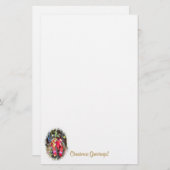 CHRISTMAS GARLAND BRIEFPAPIER (Voorkant / Achterkant)