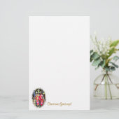 CHRISTMAS GARLAND BRIEFPAPIER (Staand voorkant)