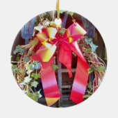 CHRISTMAS GARLAND KERAMISCH ORNAMENT (Achterkant)