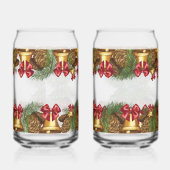 Christmas Garland with Gold Bells & Red Bows (Gauche)