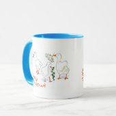 Christmas Geese Ringer Mok (Voorkant links)