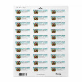 Christmas German Shepherd retouradreslabels Etiket (Full Sheet)