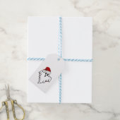 Christmas Ghost Label Cadeaulabel (Met Touw)