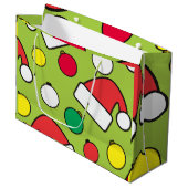 Christmas +gift+bag groot cadeauzakje (Voorkant Gekanteld)