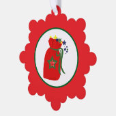 christmas gift bag ornament kaart (Links)